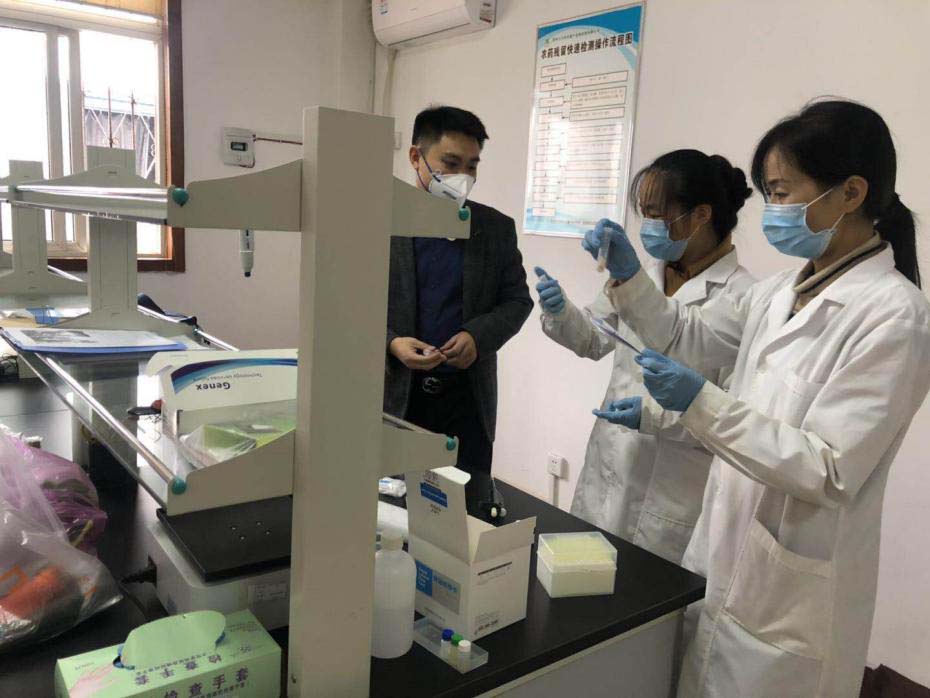 随州白沙洲农副产品物流园开展水产品检测业务